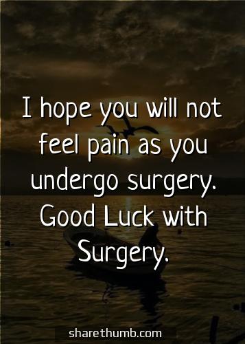 good wishes for someone having surgery